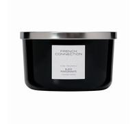 French Connection Black Collection Scented Jar Candle | Premium Shea Butter Wax | Long Burning Candles Gifts Box for Her | (Large - 436G, Black Pomegranate)