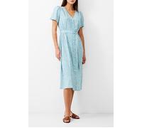 French Connection Breya Button Midi Dress Still Water size 6 | Shirt Dresses Outlet | Women 6