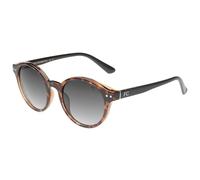 French Connection Brown Round Full Frame Sunglasses 100% UV Protection (UV400) Grey Gradient Faded Lenses Ladies Small FC 7626 C2 51 S