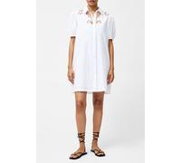 French Connection Cambria Cotton Embroidered Shi Linen White size 12 | Mini Dresses Outlet | Women | White 12