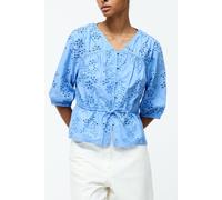 French Connection Cambria Cotton Ss Broderie Top Cornflower Blue size 12 | Blouses Outlet | Women | Blue