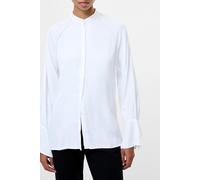 French Connection Candice Satin Pearl Trim Shirt Winter White size XL | Button-Down Shirts Outlet | Women | Green XL