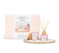 French Connection Candle, Wooden Plate Giftset, Strawberry Prosecco