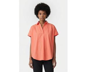 French Connection Cele Rhodes Poplin Slvlss Shrt Coral size M | Blouses Outlet | Women | Orange M