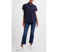 French Connection Cele Rhodes Poplin Slvlss Shrt Indigo size XS | Button-Down Shirts Outlet | Women | Blue XS