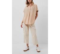French Connection Cele Rhodes Poplin Slvlss Shrt Sabbia size M | Button-Down Shirts Outlet | Women M