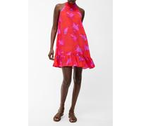 French Connection Christy Halterneck Swing Dress Raspberry Sorbet Mlt size 12 | Mini Dresses Outlet | Women | Pink 12