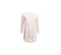 French Connection Class Crepe Light Long Sleeve Collarless Shirt - Magnolia - 8
