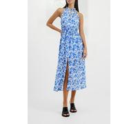French Connection Cosette Elani Faron Keyhole Drape Dress Baja Blue size 14 | Midi Dresses Outlet | Women | Blue 14
