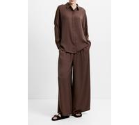 French Connection Damasco Air Flow Poly Ls Shirt Lt Walnut Brown size XS | Longsleeves Outlet | Women | Brown XS