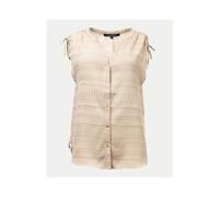 French Connection Denia Sheer Sleeveless Womens Blouse - Palma Sand - UK10 EU38 US6