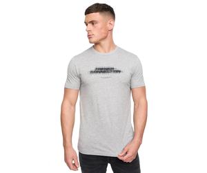 French Connection Double T-Shirt Men's | T-Shirt | Light Grey Melange/Marine | UK Size Large