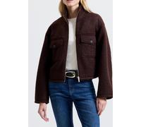 French Connection Dover Boucle Jacket Bitter Chocolate size M | Cropped Jackets Outlet | Women | Brown M