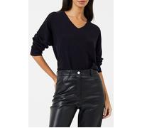 French Connection Ebba Vhari Sust V Nk Jumper Blue size S | Knitted Sweaters Outlet | Women | Blue S