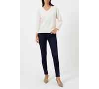 French Connection Ebba Vhari Sust V Nk Jumper Oatmeal Mel size XS | Knitted Sweaters Outlet | Women XS