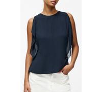 French Connection Eden Georgette Flutter Slv Top Navy size 10 | Tank Tops Outlet | Women | Blue 10