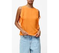 French Connection Eden Georgette Flutter Slv Top Papaya Orange size 10 | Tank Tops Outlet | Women