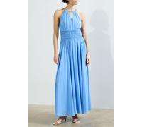 French Connection Eden Georgette Halter Nk Dress Cornflower Blue size 18 | Maxi Dresses Outlet | Women | Blue 18