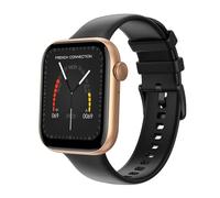 French Connection Elite Premium Smart Watch| SingleSync Bluetooth Calling| 1.8" Large Display| Built-in AI Voice Assistant| Premium Straps| SpO2 & Heart Rate Monitoring| 120+ Sports Modes, Black_Gold