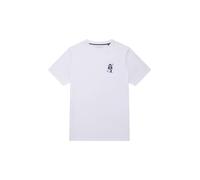 French Connection Embroidered Shark Organic Graphic T Shirt-White-Medium