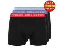 French Connection Mens FC20 Boxer Shorts (Pack of 3) (S) (Black)