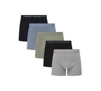 French Connection 'FC41' Mens Multipack Boxer Shorts - Cotton Stretch, 5 Pack, Soft and Breathable Underwear (Medium)