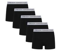 French Connection 'FC51' Mens Multipack Boxer Shorts - Cotton Stretch, 5 Pack, Soft and Breathable Underwear (Large)