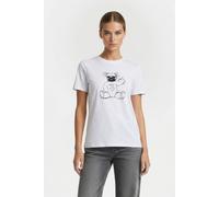 French Connection Fcuk Back Up Bear Tee White/black size S | T-shirts Outlet | Women | White S