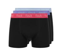 French Connection FcUK2 3Pk Boxer Shorts Men's Colour : Black