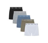 French Connection FCUK21 Mens Boxer Shorts 5-Pack Classic Fit Trunks