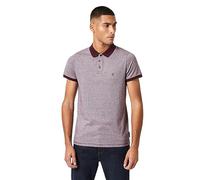 French Connection Feeder Stripe Polo Shirt Large (Red)