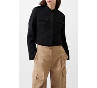French Connection Felice Tweed Military Jacket Blackout size XL | Cropped Jackets Outlet | Women | Black XL
