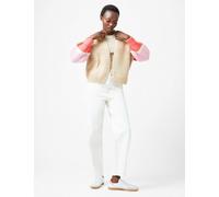 French Connection female Colour Block Edge to Edge Cardigan - S - Beige, Beige