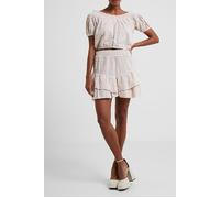 French Connection Filippa Cot Poplin Ruf Hem Skr Brown size L | Blouses Outlet | Women | Brown L