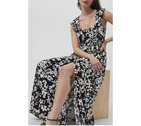 French Connection Floral Drape Strappy Maxi Drss Black/summer White size 6 | Maxi Dresses Outlet | Women | Black 6