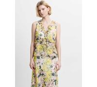 French Connection Floral V-Neck Top Yellow Mix