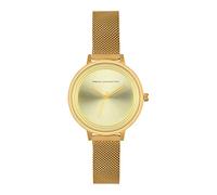 French Connection Gold Analog Watch for Women - FCN0001L, Gold Mesh