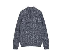 French Connection Half Zip Cable Twist Marine Mel size XXL | Sweaters Outlet | Men XXL