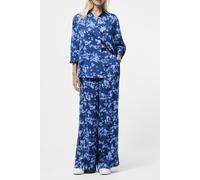 French Connection Isla Celaya Straight Trouser Blue Multi size 12 | Wide Pants Outlet | Women | Blue 12