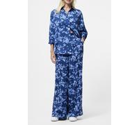 French Connection Isla Celaya Straight Trouser Blue Multi size 6 | Wide Pants Outlet | Women | Blue 6