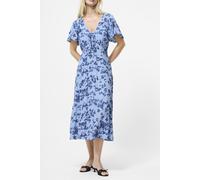 French Connection Isla Lizzie Crepe S/s V Nk Dre Blue Multi size 18 | Midi Dresses Outlet | Women | Blue 18