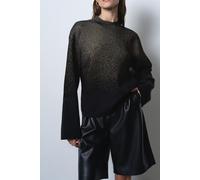 French Connection Kady Glitter Ombre Jumper Black Gold size L | Sweaters Outlet | Women | Black L