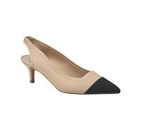 French Connection Ladies Viva Slingback Kitten Heel, Nude Black, 7 UK