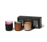 French Connection Luxury Leather Candle Gift Set - 3 Small Scented Candles 3 x 54g French Connection Multicolor Small