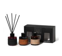 French Connection Leather Range Diffuser Set of 3 - Rose, Sandalwood, Cedar & Bergamot | Size: 50ml French Connection Multicolor 50ml