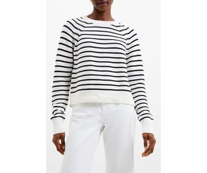 French Connection Lillie Mozart Strp Crw Nk Jmpr Summer Wh/utility Bl size XL | Knitted Sweaters Outlet | Women XL