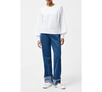 French Connection Lily Cable Slv Jumper Linen White size XL | Sweaters Outlet | Women | White XL
