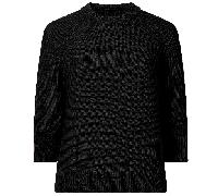 French Connection Lily Mozart Short Sleeved Jumper - XL, BLACK