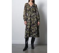 French Connection Lizzy Madeline Crepe Dress Madeline Green Multi Madeline Gre size 16 | Midi Dresses Outlet | Women | Green 16