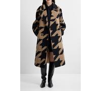 French Connection Lucilla Houndstooth Coat Black/camel size XS | Double Breasted Coats Outlet | Women | Black XS